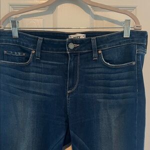 Paige Women's Dark Blue Stretchy Jeans